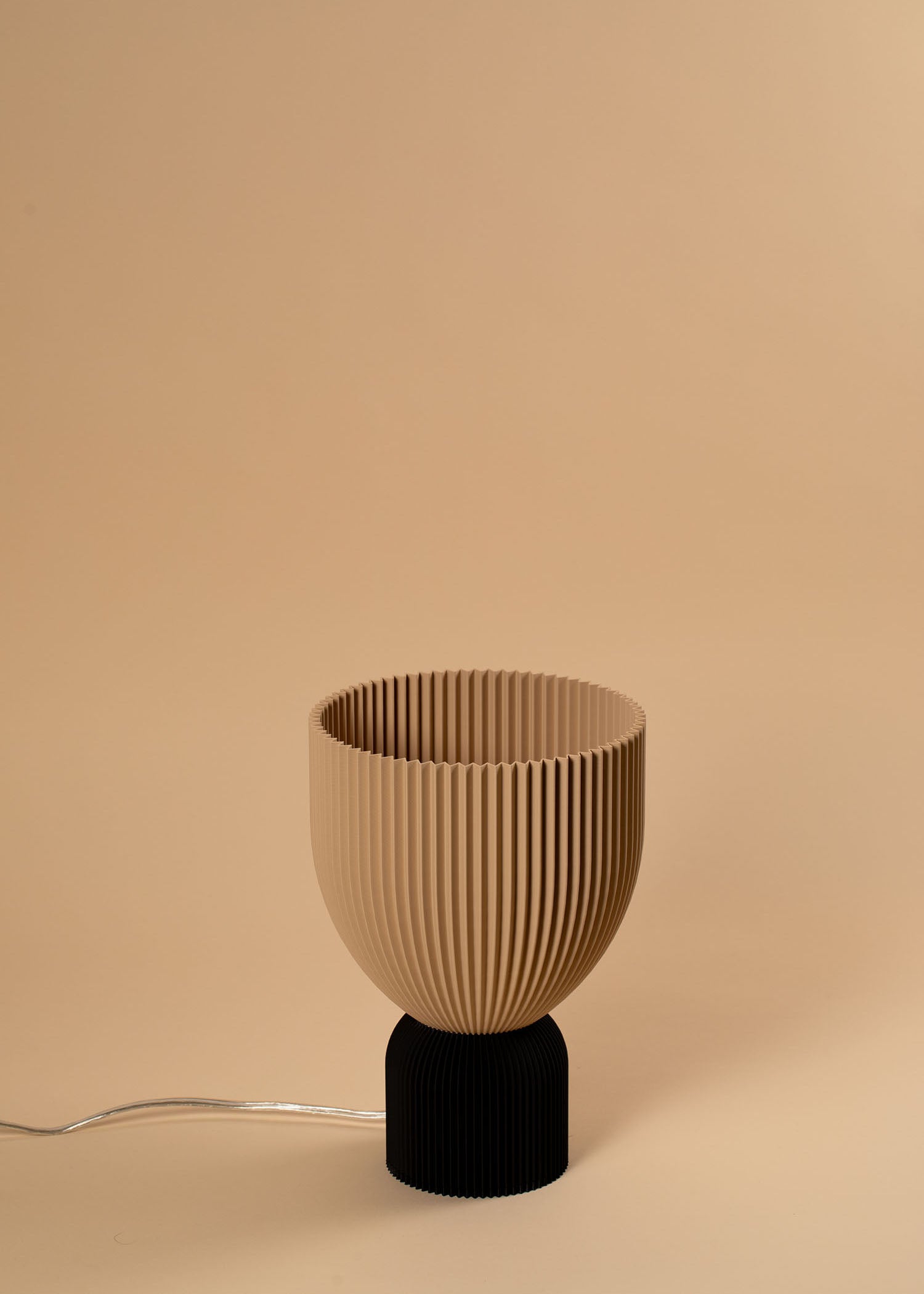 Lamp O •  bold black x beige