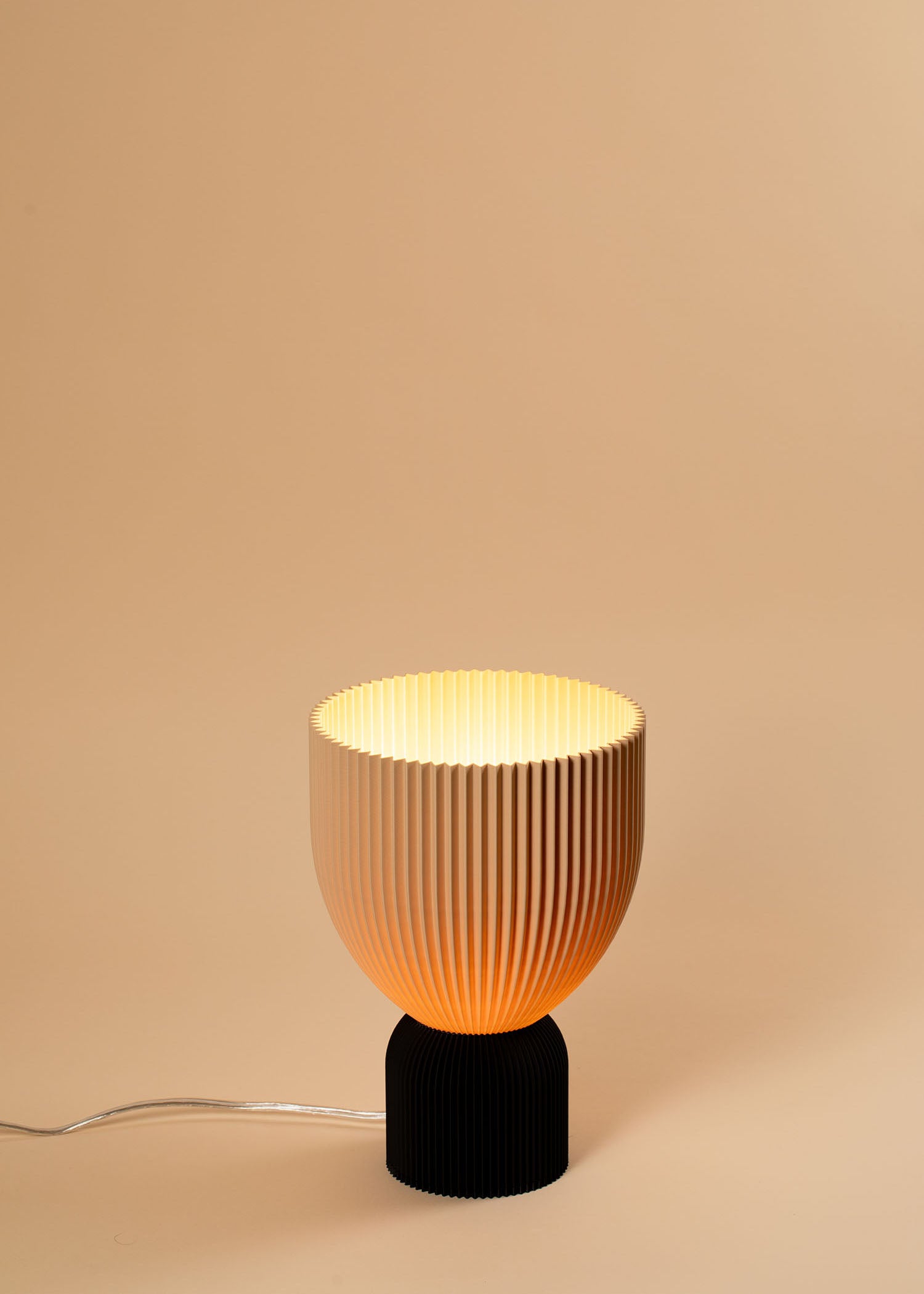 Lamp O •  bold black x beige