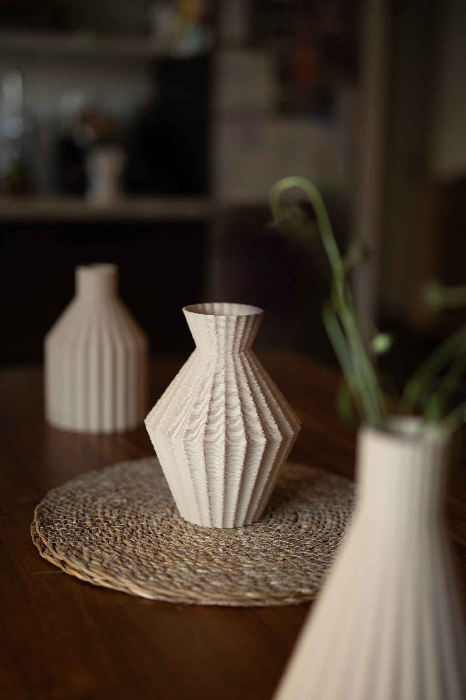 Weave Vase A • cream