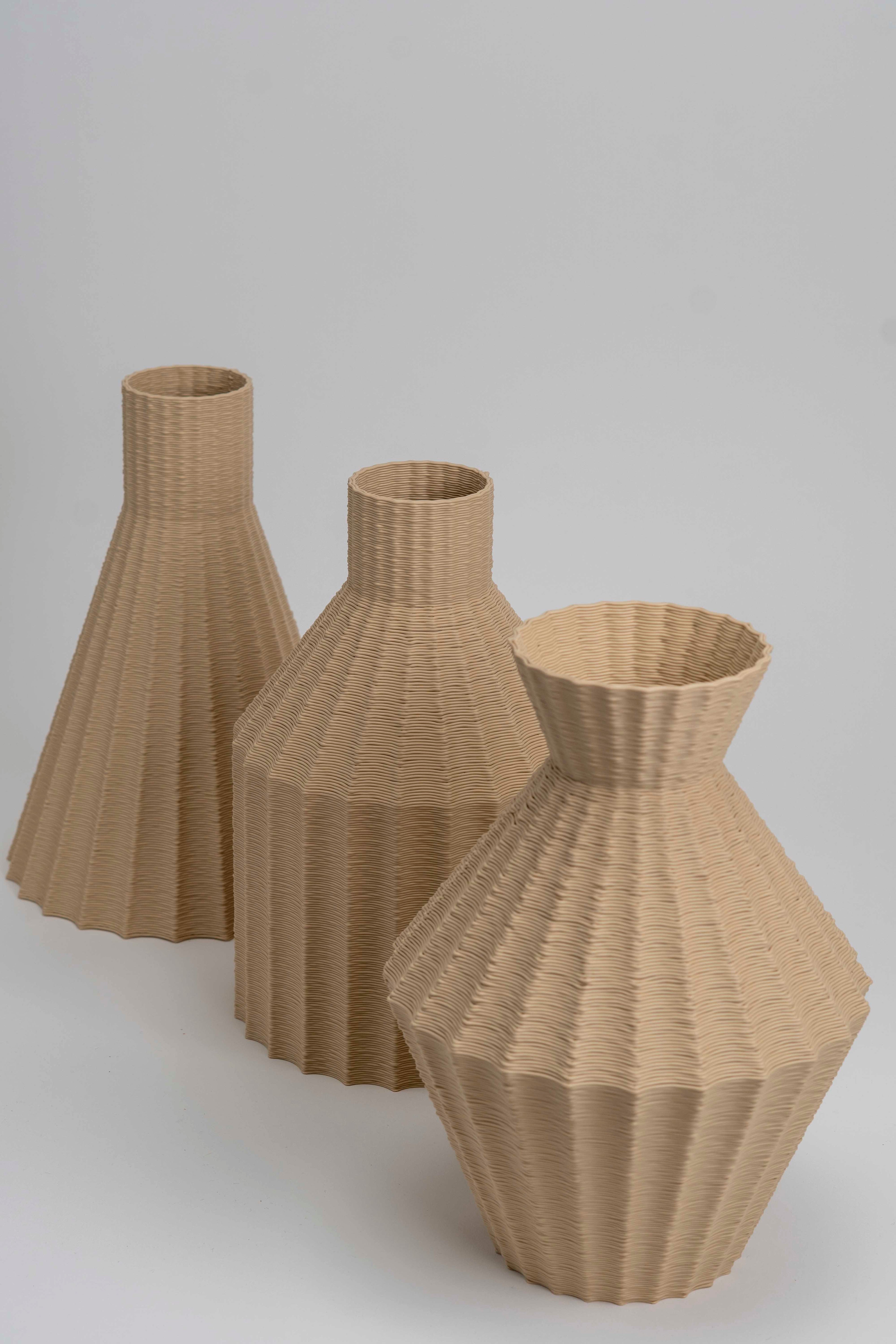 Weave Vase A • cream