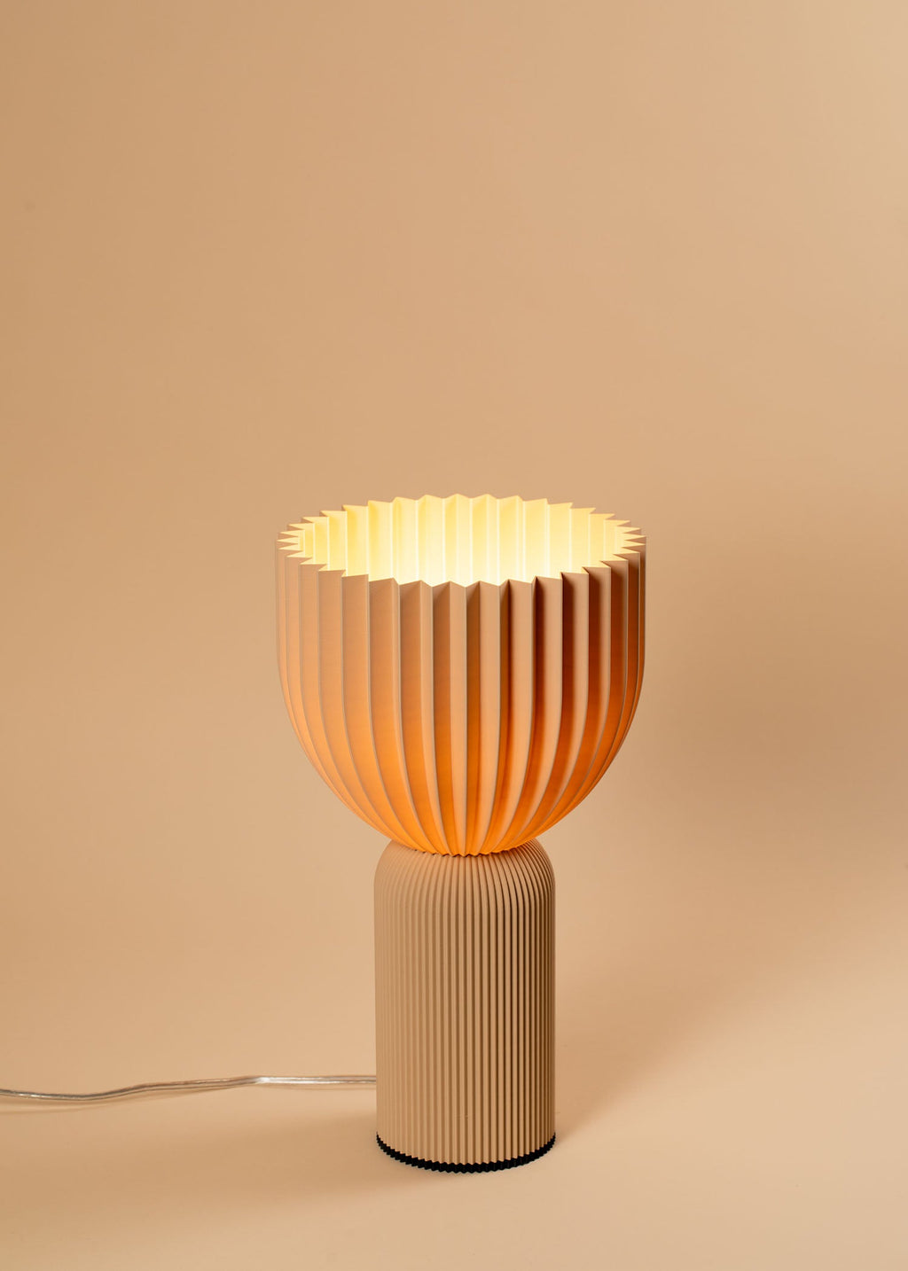 lamp C_beige_orange_pilzlampe