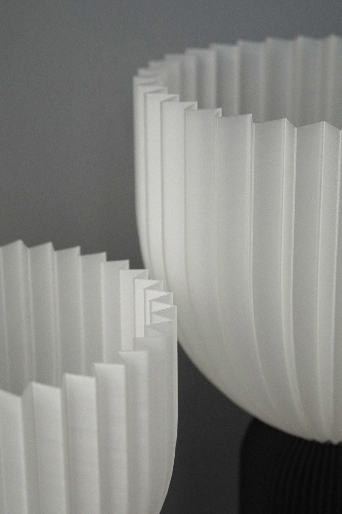 Schwarz-transparente Lamp Ë XL Tischlampe, Detailaufnahme