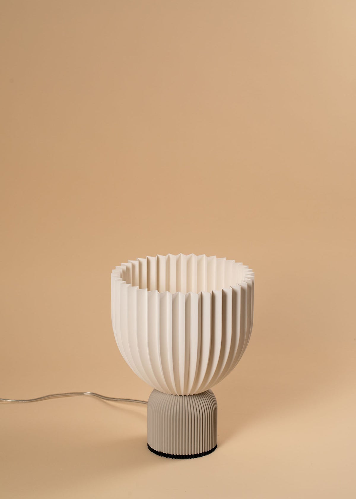 Sandgrau weisse Tischlampe für Schlafzimmer